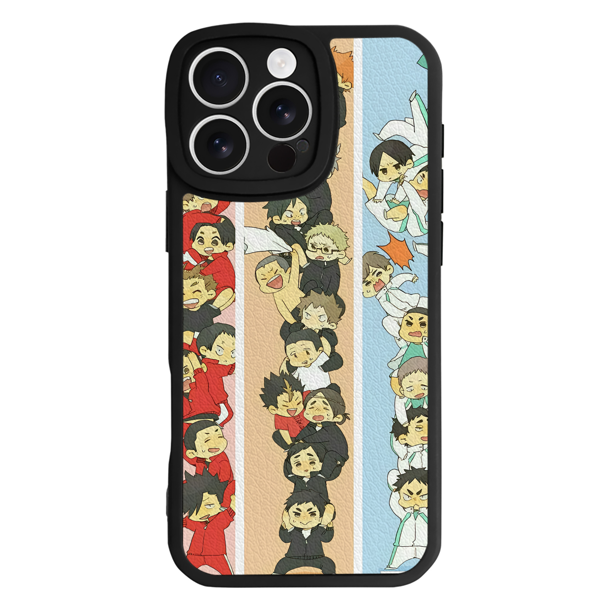 （画像用） ハイキュー!! Haikyu!! 【iPhone 16シリーズ対応】シリコンスマホケース（レザー調） 材質：シリコン